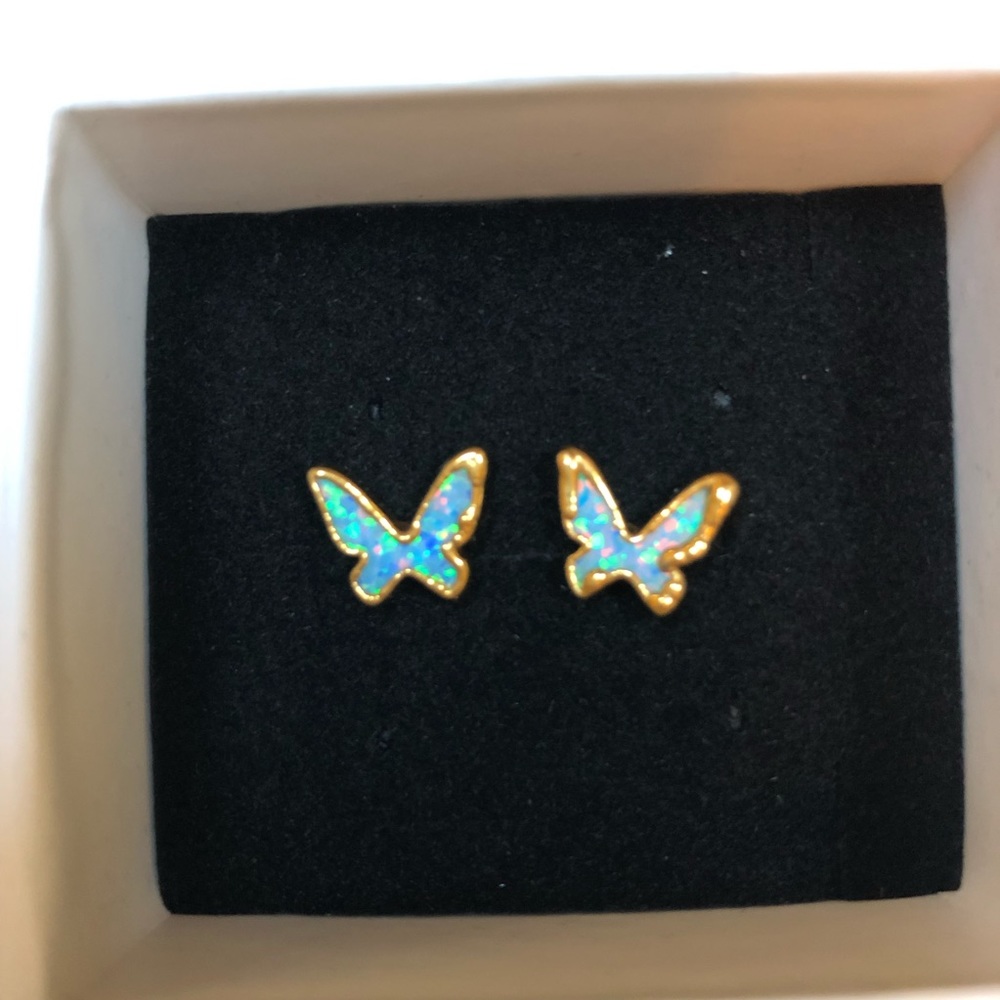 Butterfly stud earrings